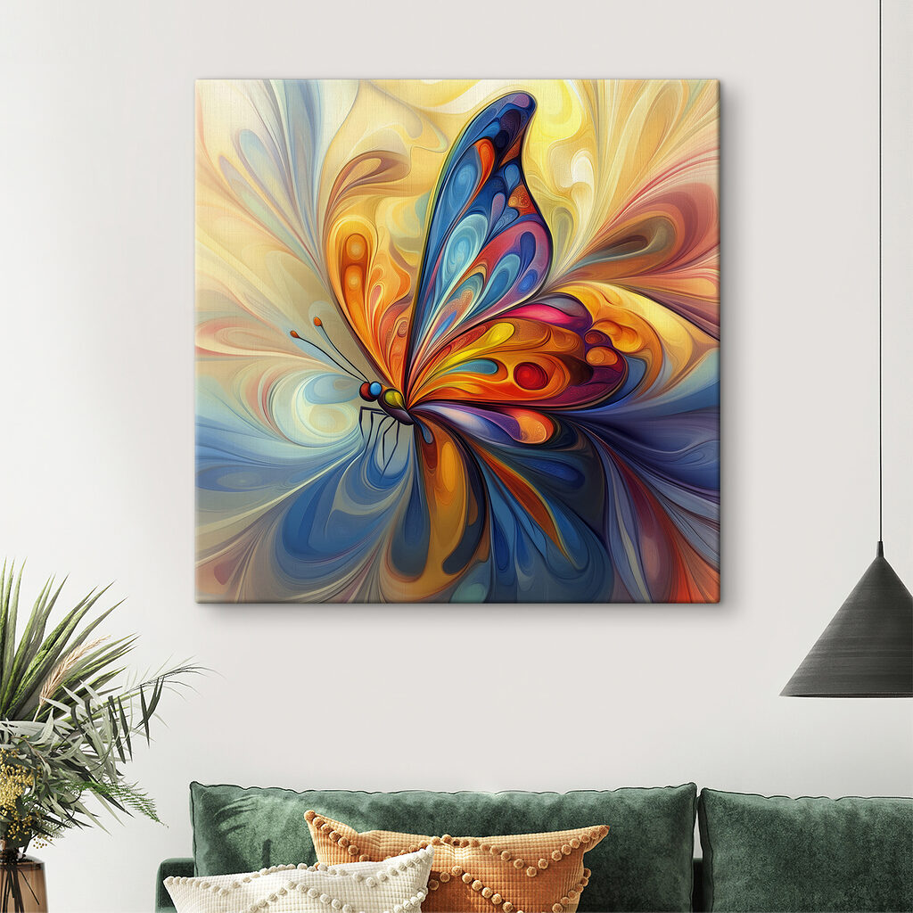 Een vlinder van kleurkrullen — interieur 3