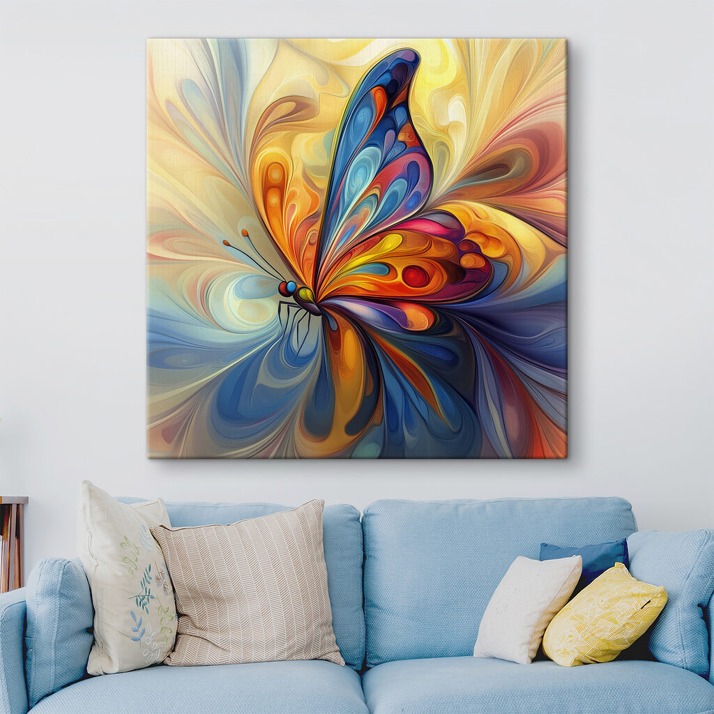 Een vlinder van kleurkrullen — interieur 4