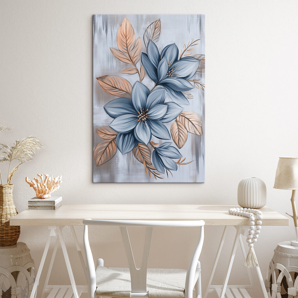 Blauwe bloei tussen bladnerven — interieur 3