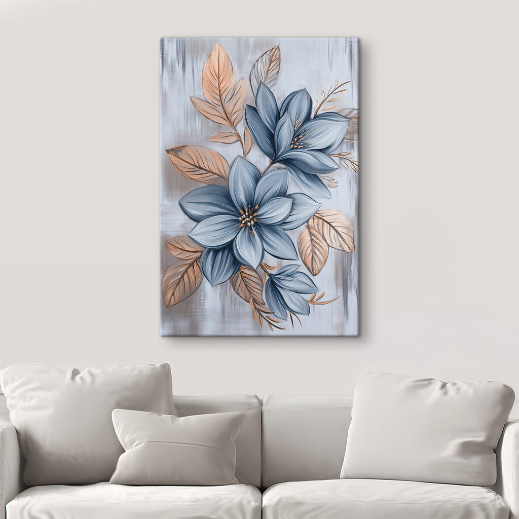 Blauwe bloei tussen bladnerven — interieur 4