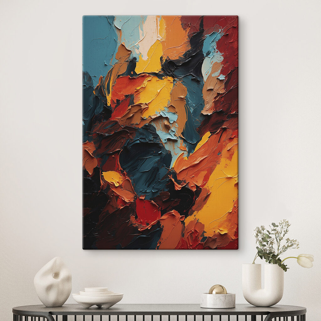 Aardekleuren in ruwe streken — interieur 2