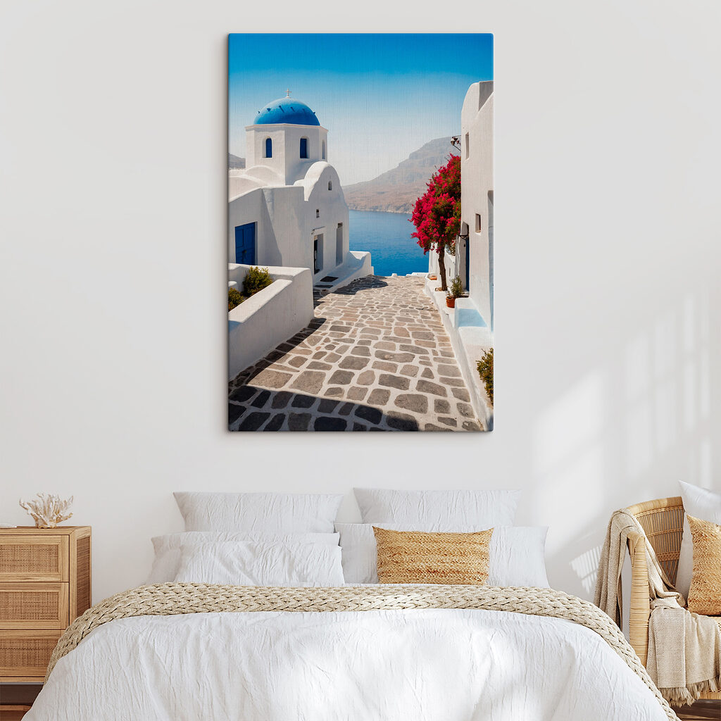 Blauwe koepel aan zee — interieur 2