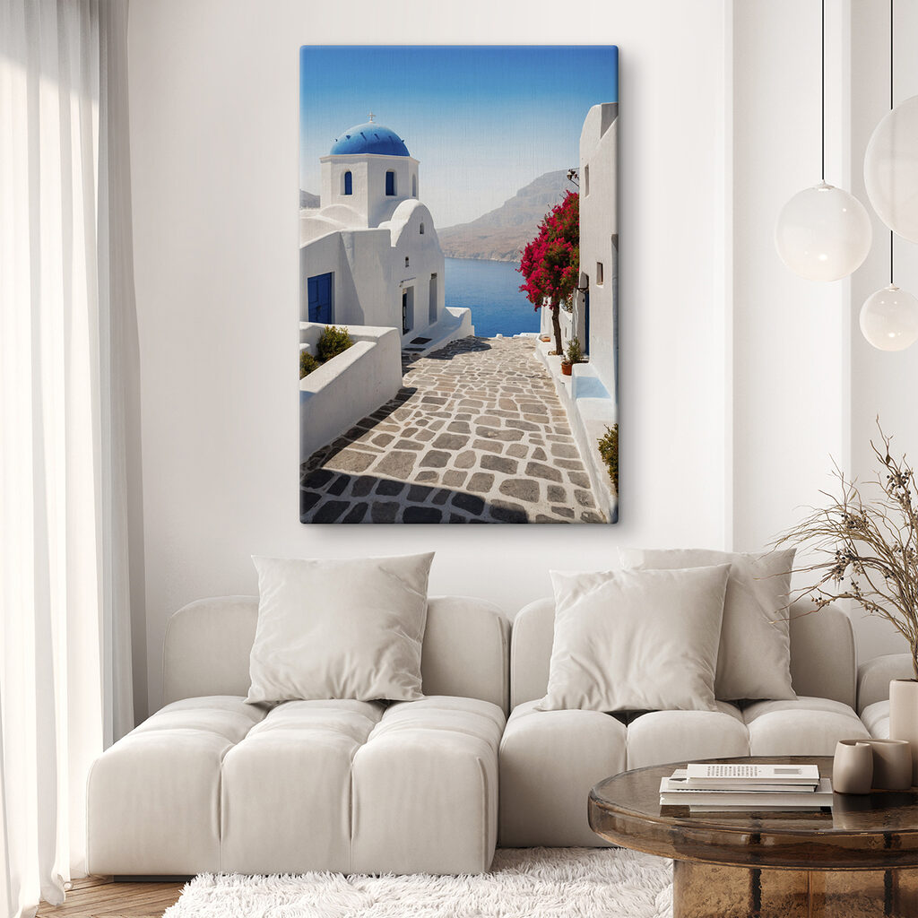 Blauwe koepel aan zee — interieur 3