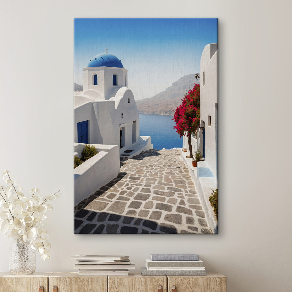 Blauwe koepel aan zee — interieur 1
