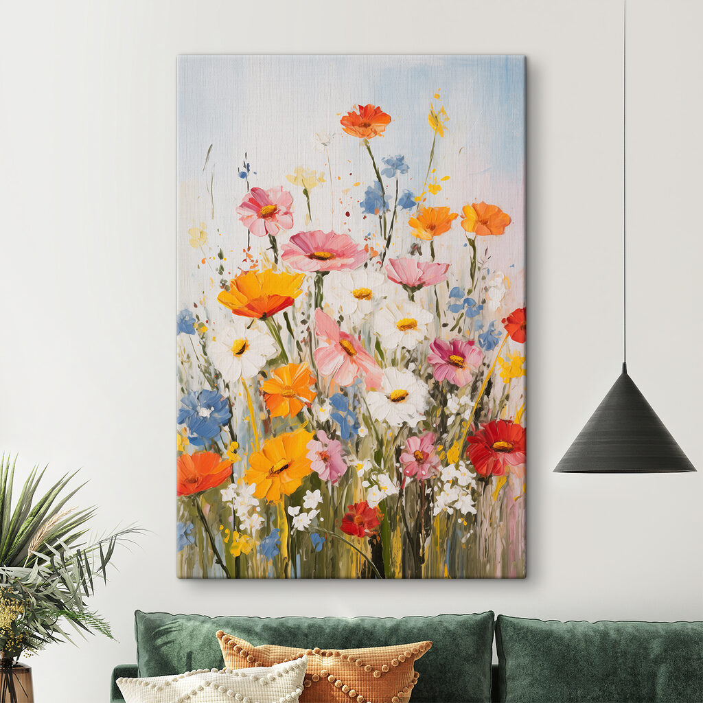 Gele bloei langs lijnen — interieur 3