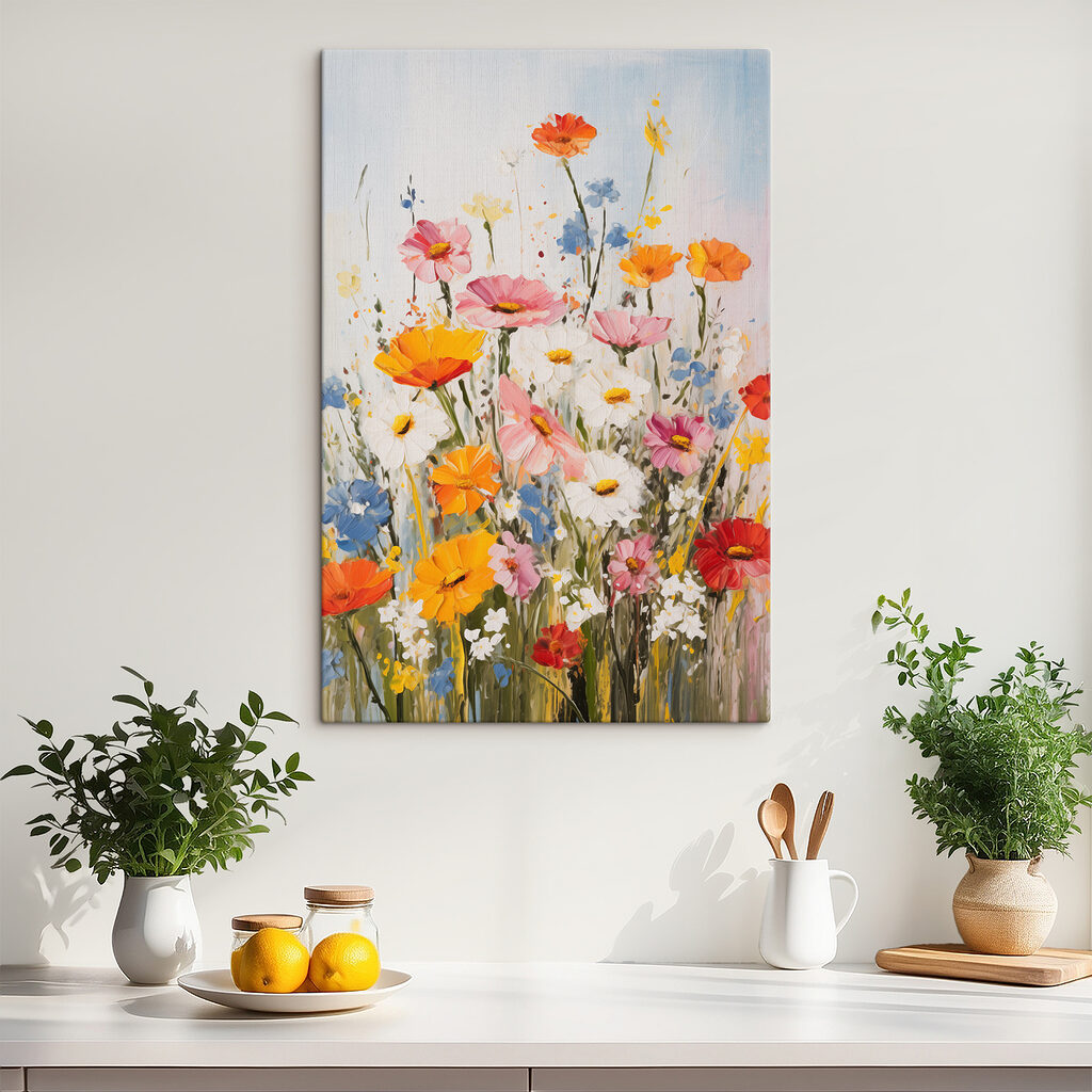 Gele bloei langs lijnen — interieur 4