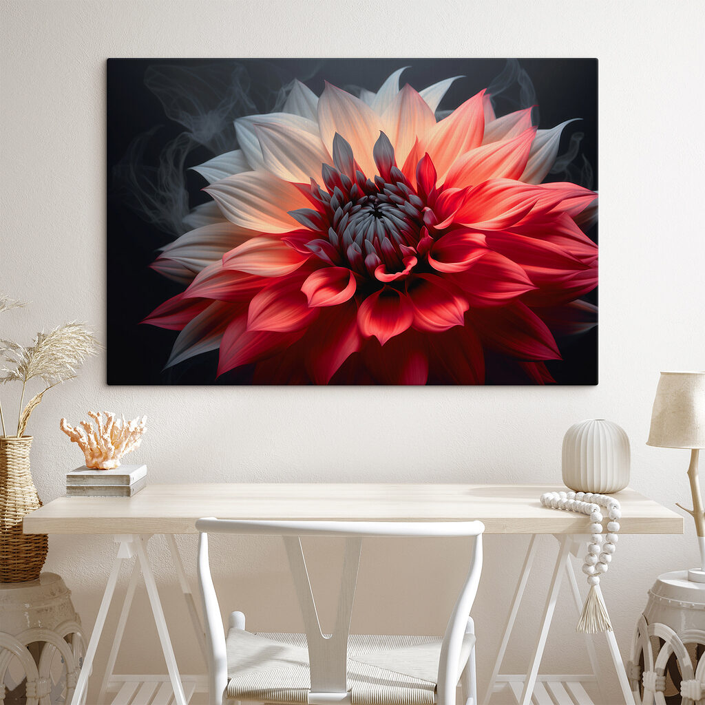 Dahlia in twee kleuren — interieur 3