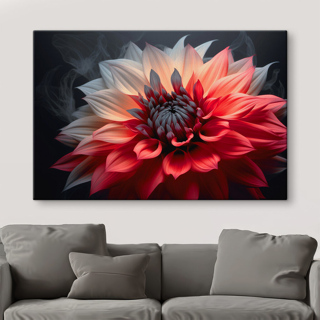 Dahlia in twee kleuren — interieur 1