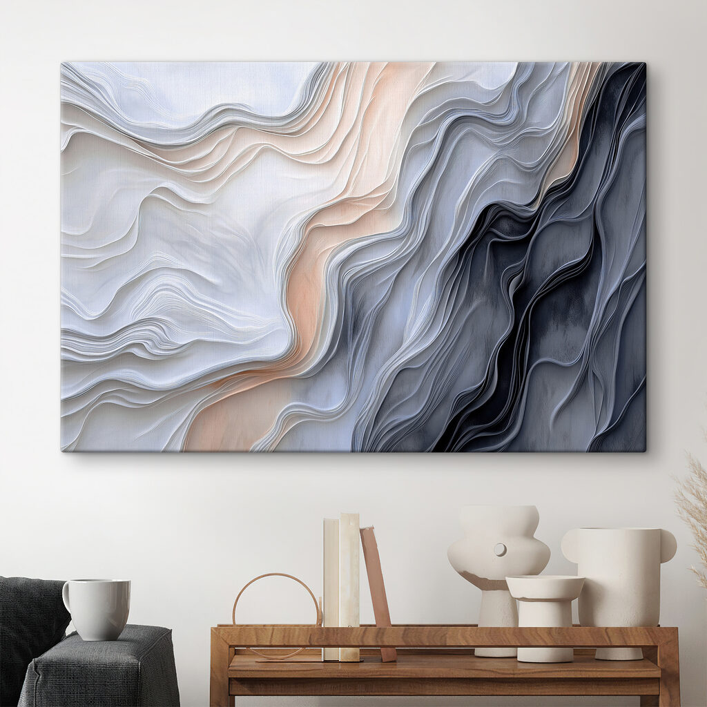 Witte lagen raken nachtblauw — interieur 3