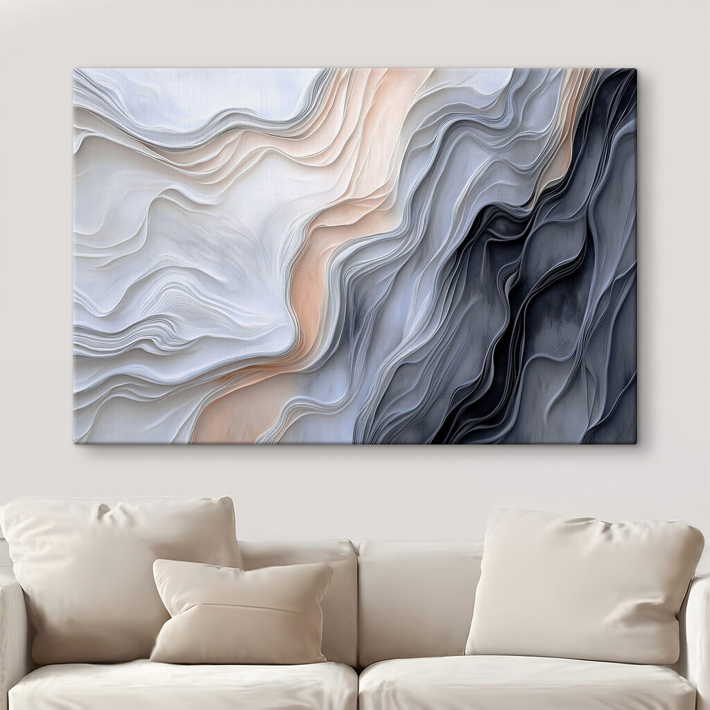 Witte lagen raken nachtblauw — interieur 1