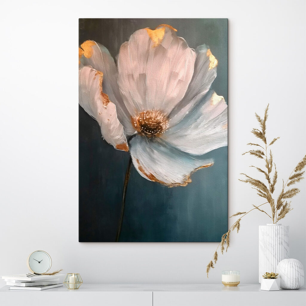 Een bloem aan donkerblauw — interieur 2