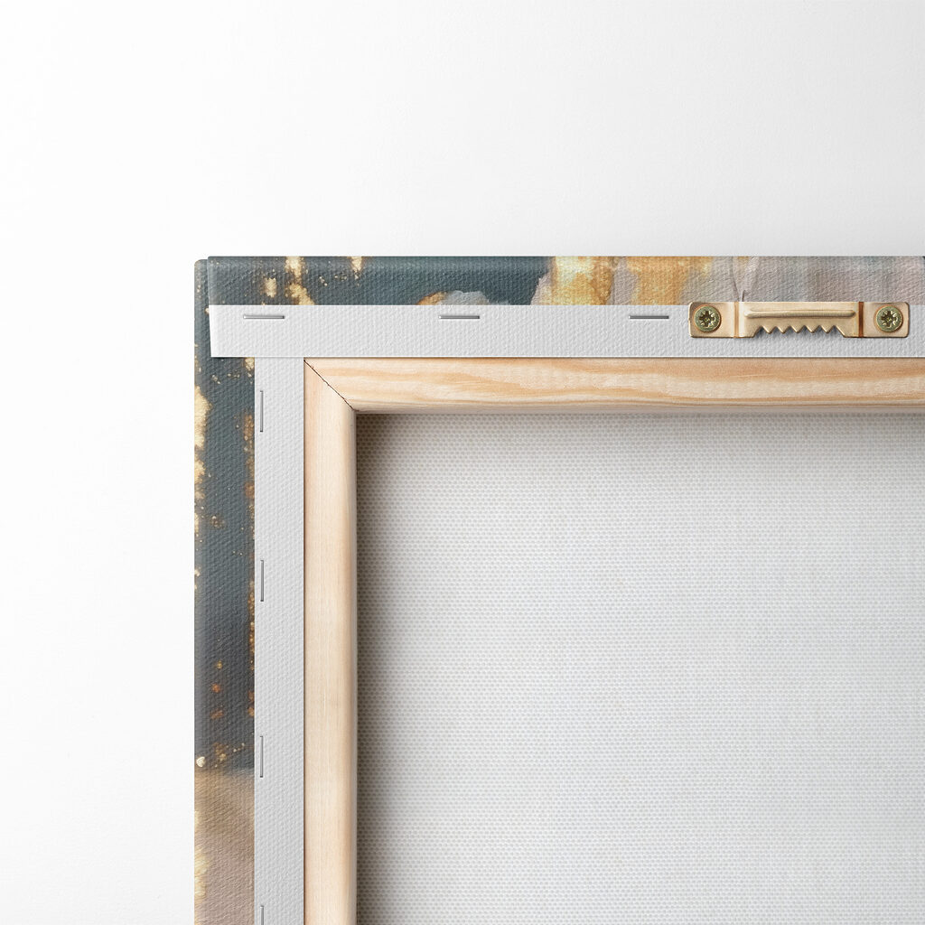 Witte bloem draagt goud — achterkant