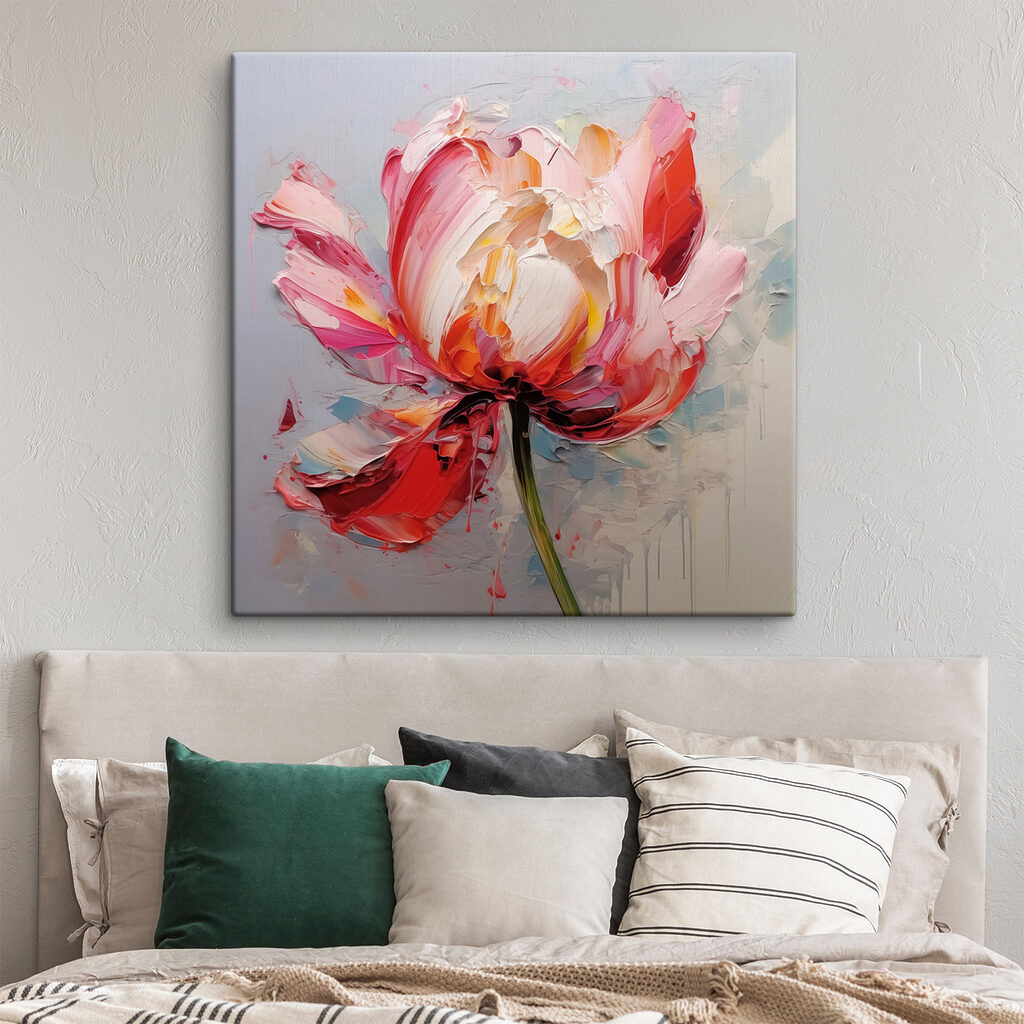 Tulp in roze streken — interieur 1