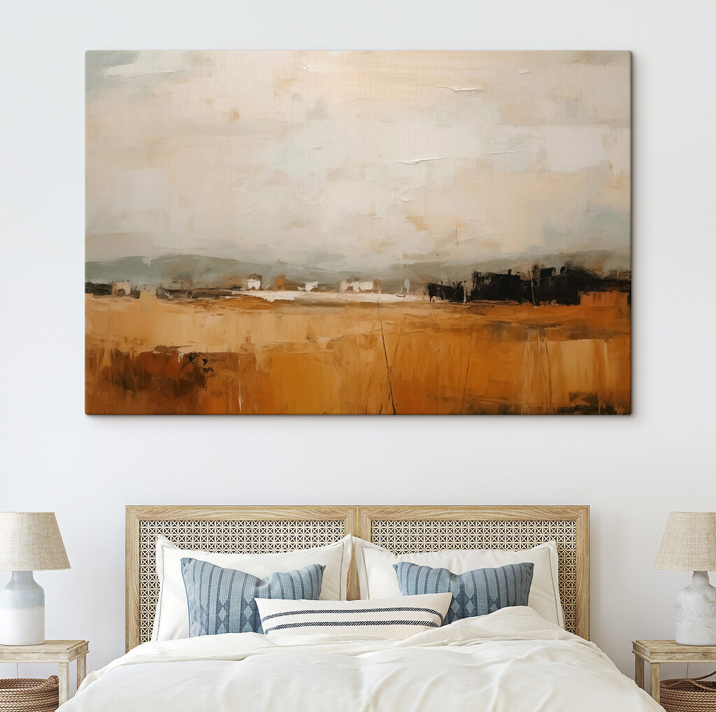 Een horizon boven okervelden — interieur 2