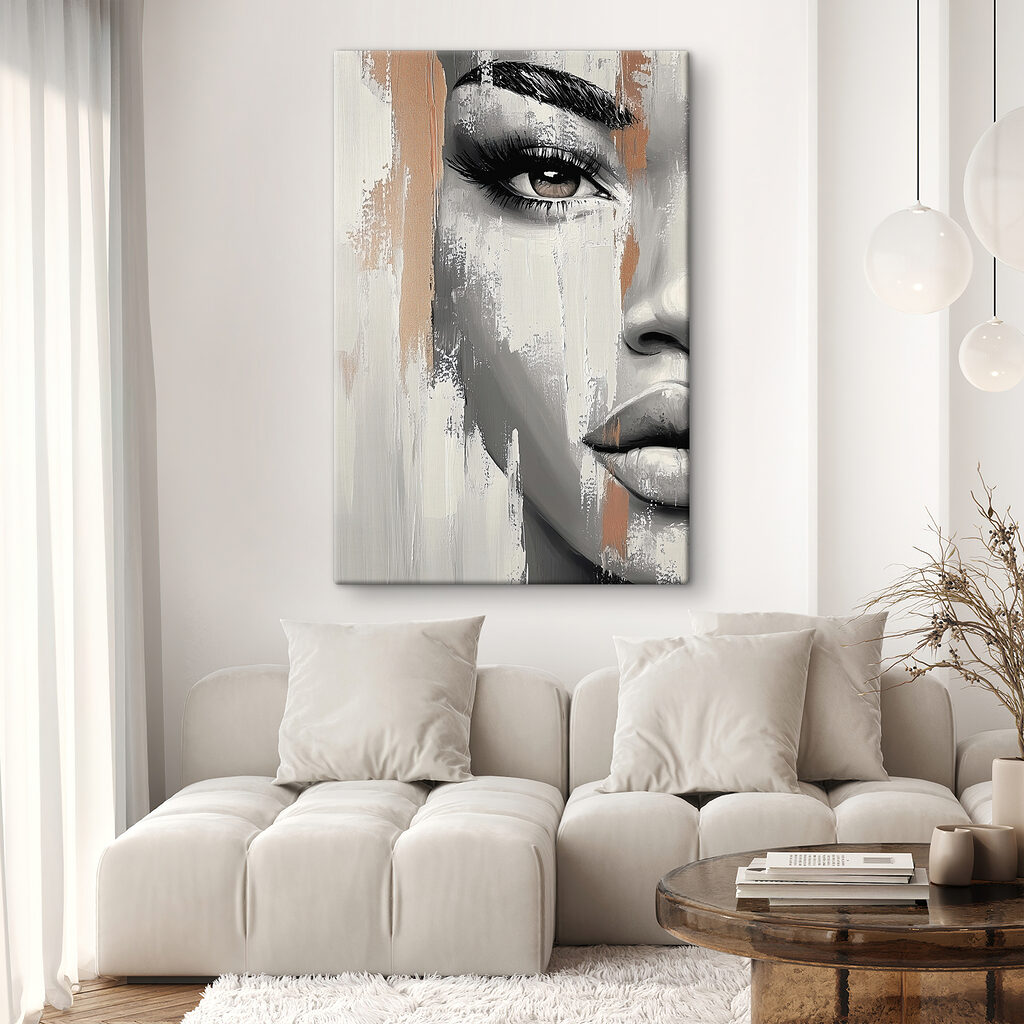 Haar oog achter verf — interieur 2