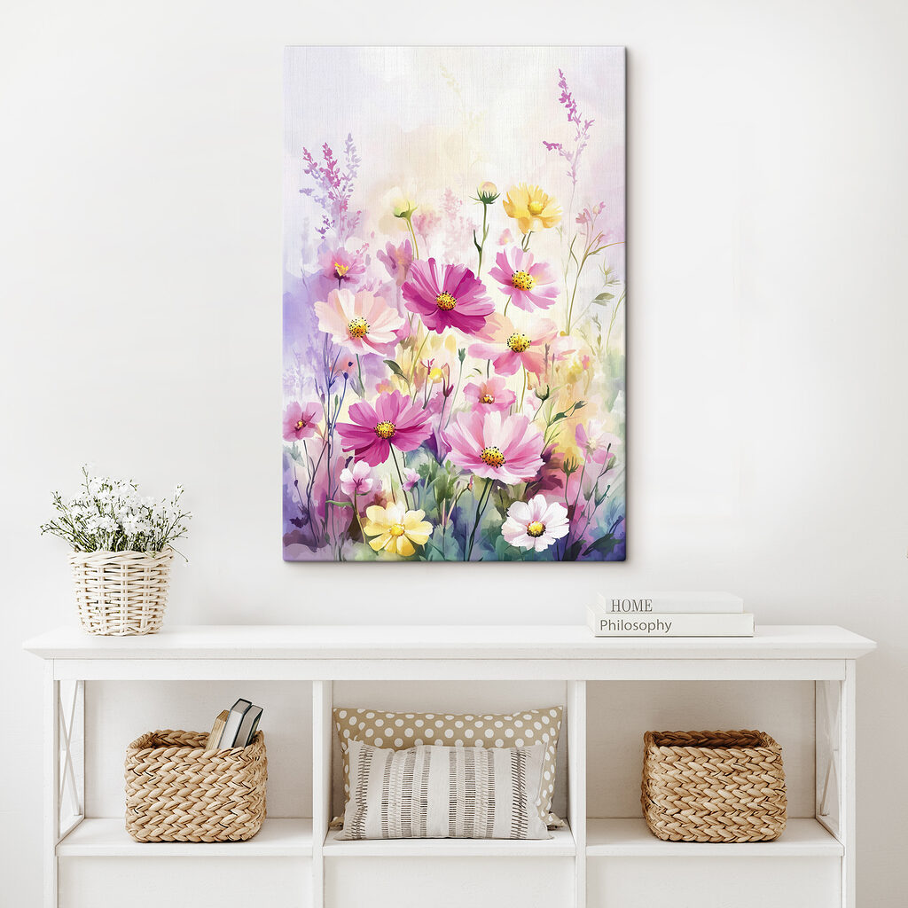 Veldbloemen in vrolijke aquarel — interieur 2