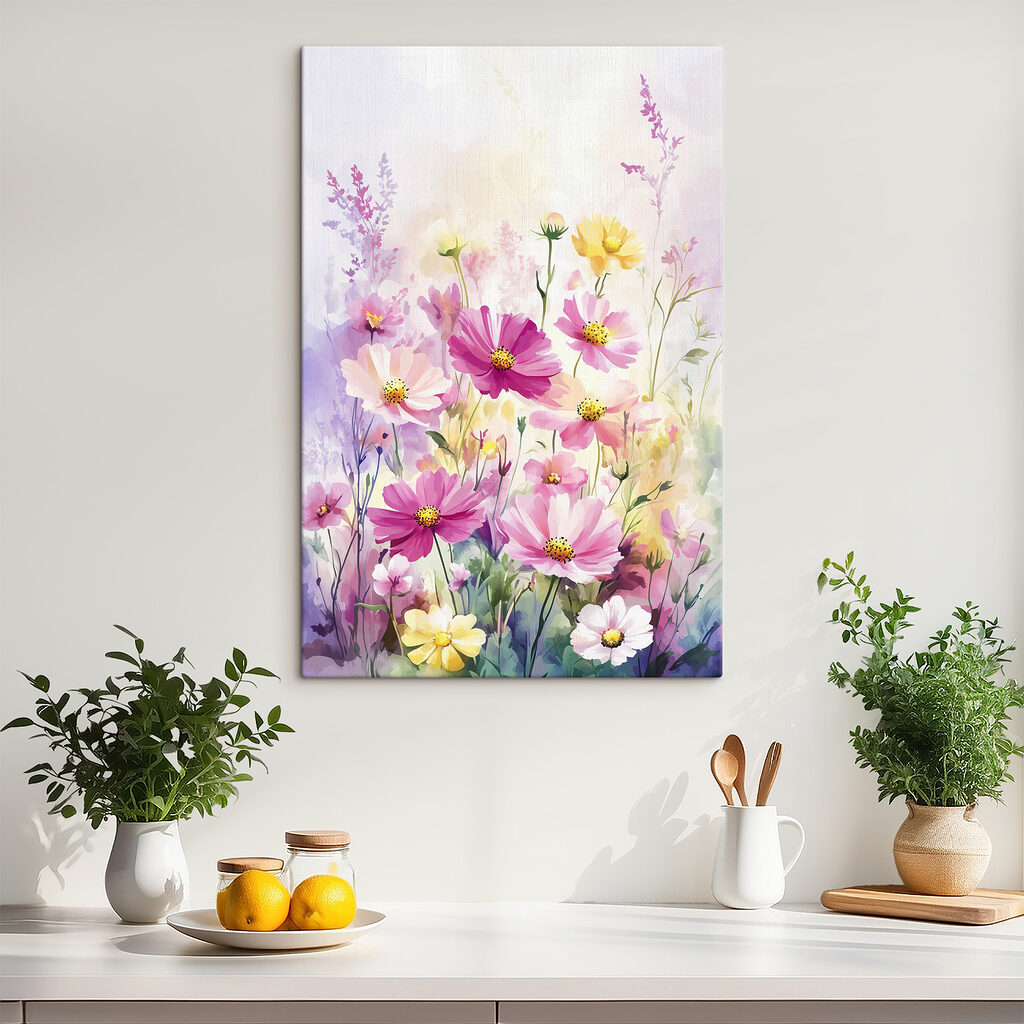 Veldbloemen in vrolijke aquarel — interieur 4