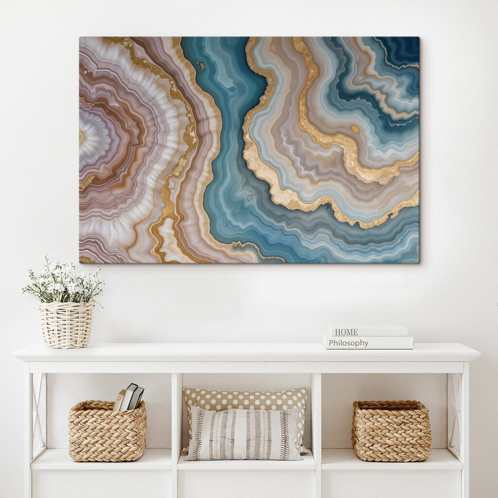 Blauwe aders tussen zandlagen — interieur 2