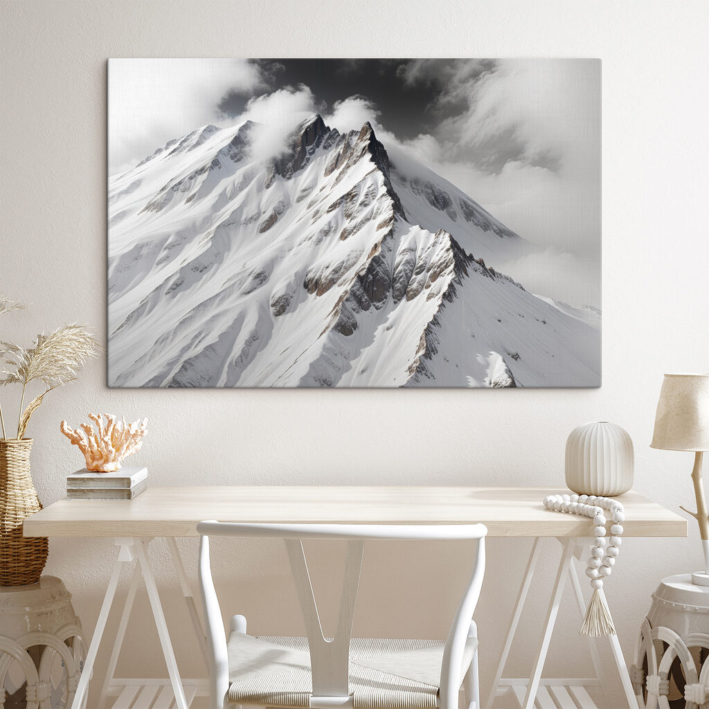 Een sneeuwkam in zwartwit — interieur 2
