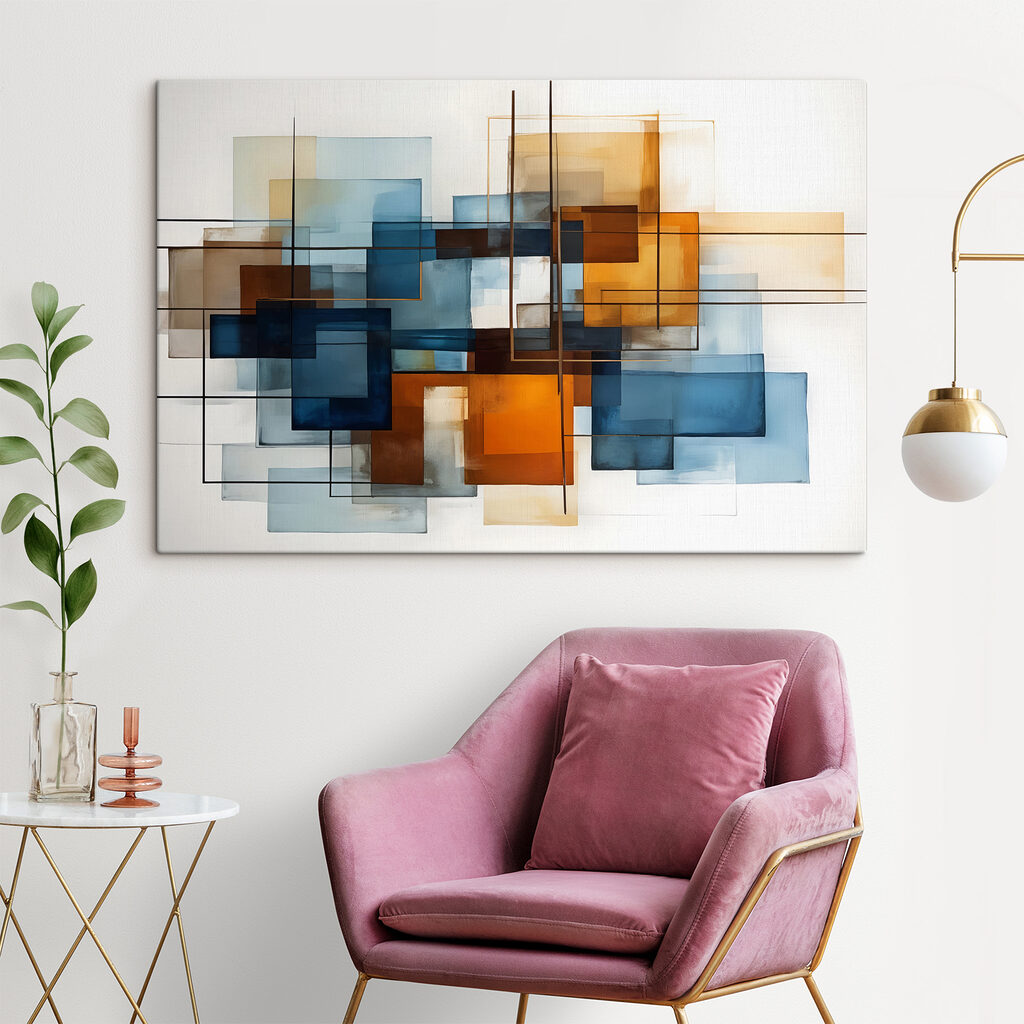 Transparante vlakken delen kleur — interieur 2