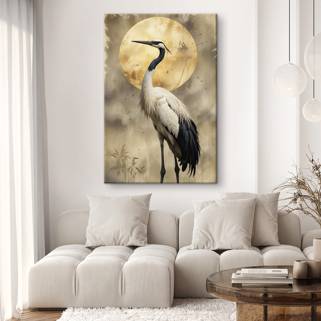 Kraanvogel voor gouden maan — interieur 1