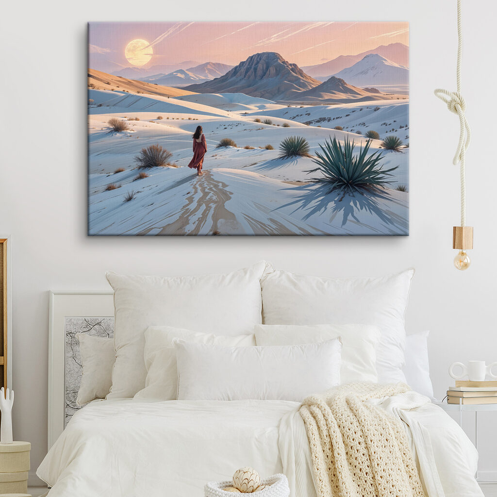Voetstappen door bleke woestijn — interieur 2