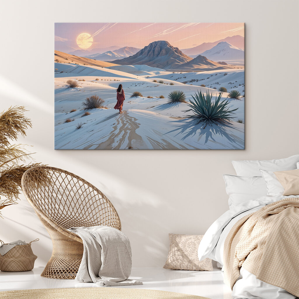 Voetstappen door bleke woestijn — interieur 1