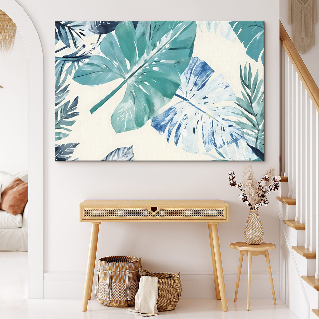 Tropische bladeren in aquarel — interieur 2
