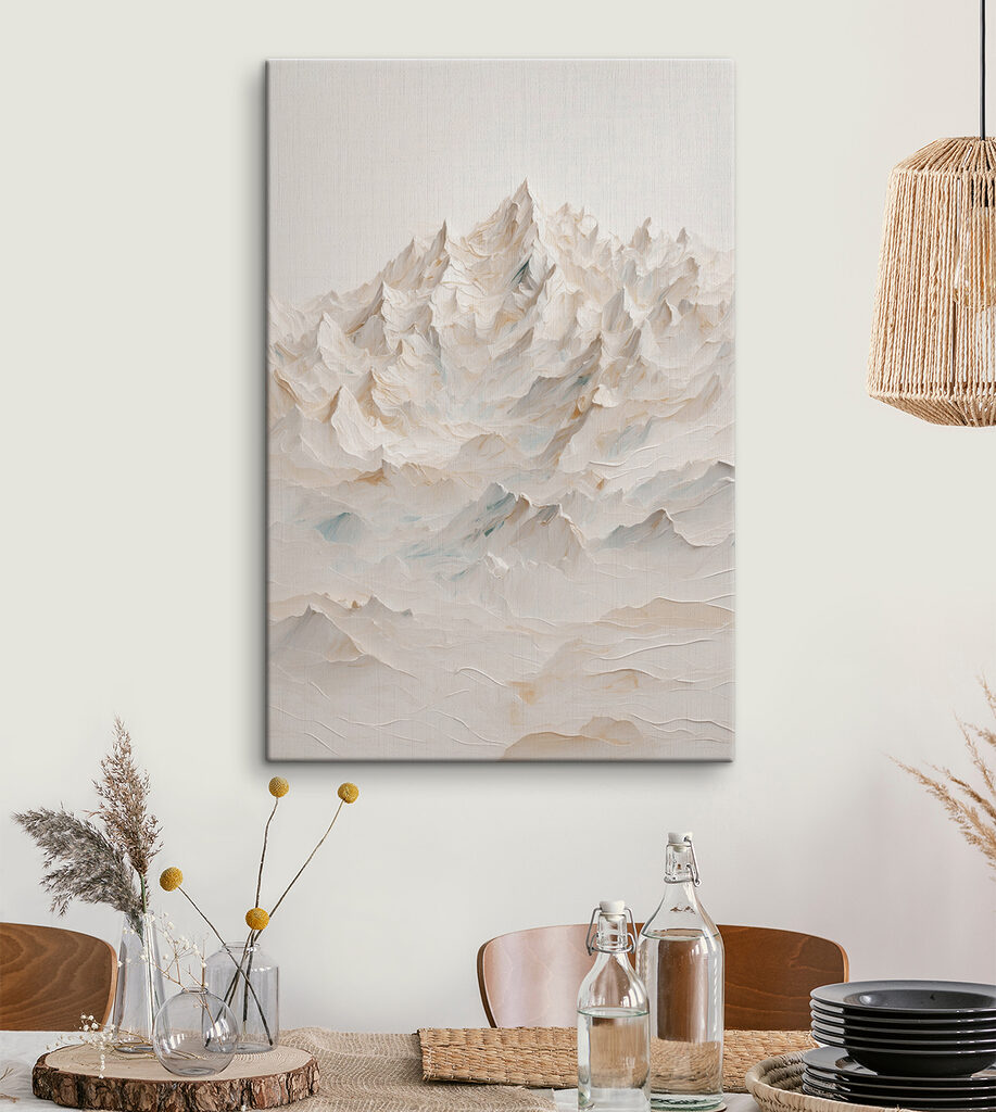 Bergspitsen in bleke vlakken — interieur 3