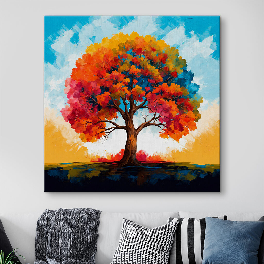 Een boom vol herfstkleuren — interieur 1