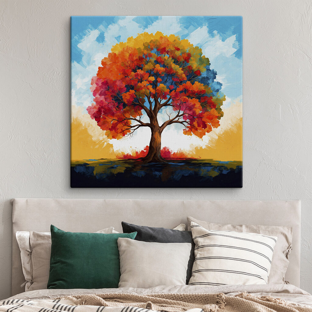 Een boom vol herfstkleuren — interieur 2