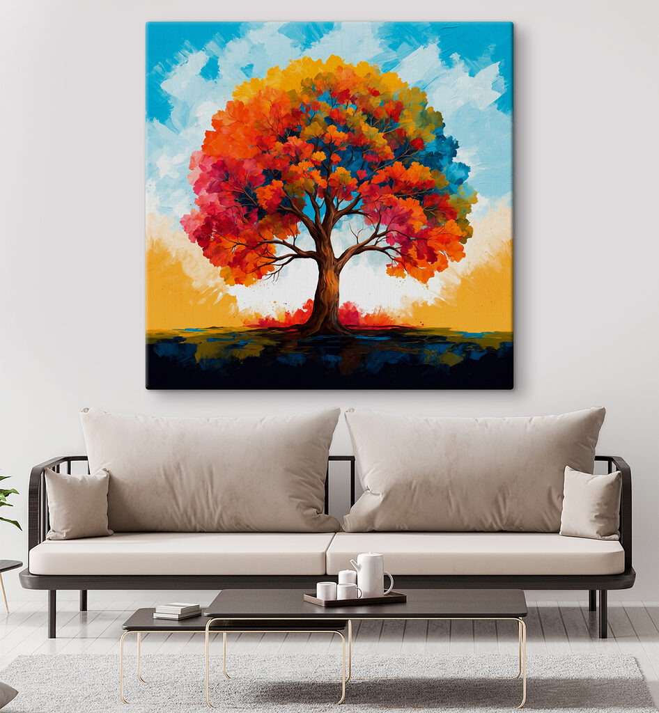Een boom vol herfstkleuren — interieur 3