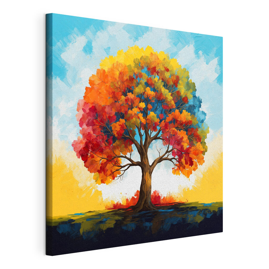 Een boom vol herfstkleuren — productweergave