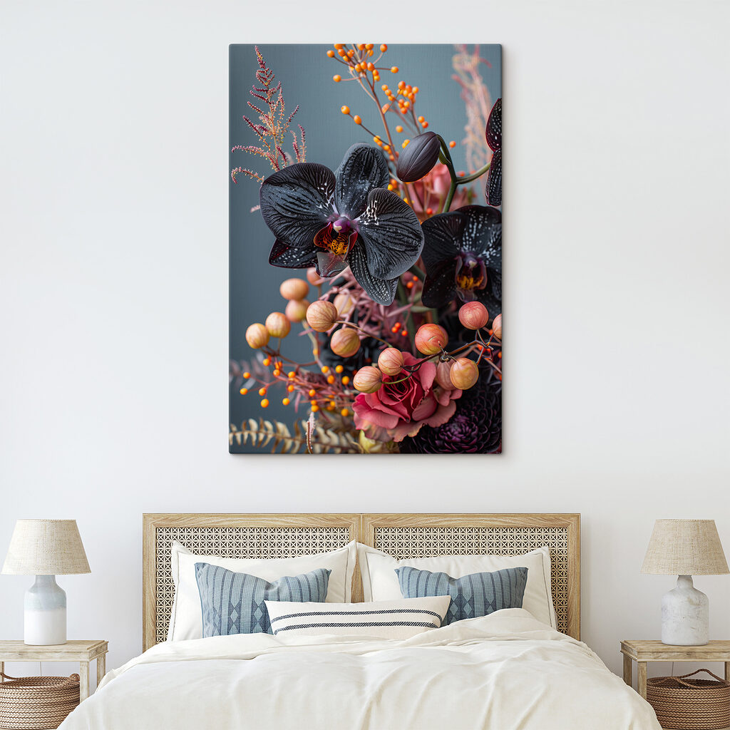 Zwarte orchidee tussen bessen — interieur 2
