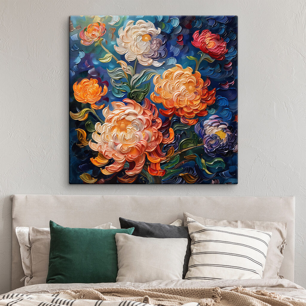 Bloemen in dikke penseelstreken — interieur 3