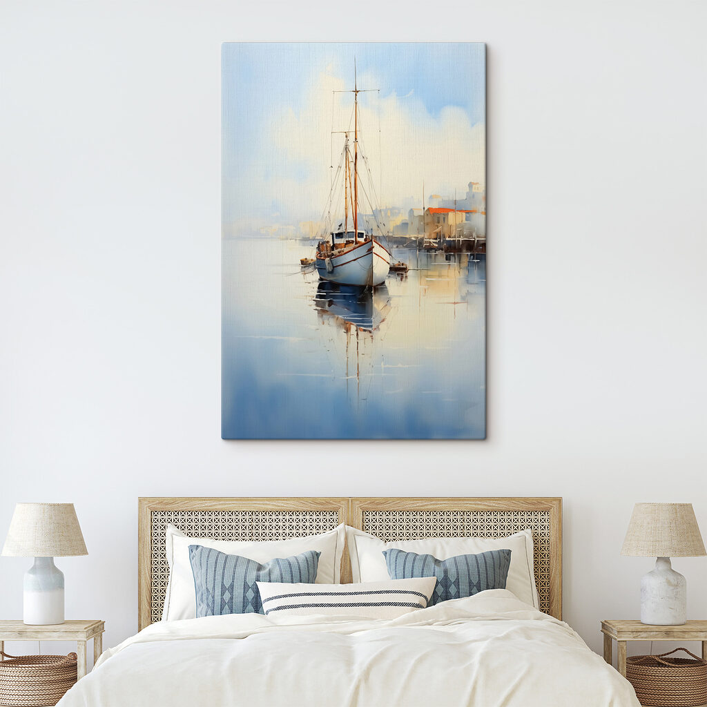 Een zeilboot in ochtendstilte — interieur 2
