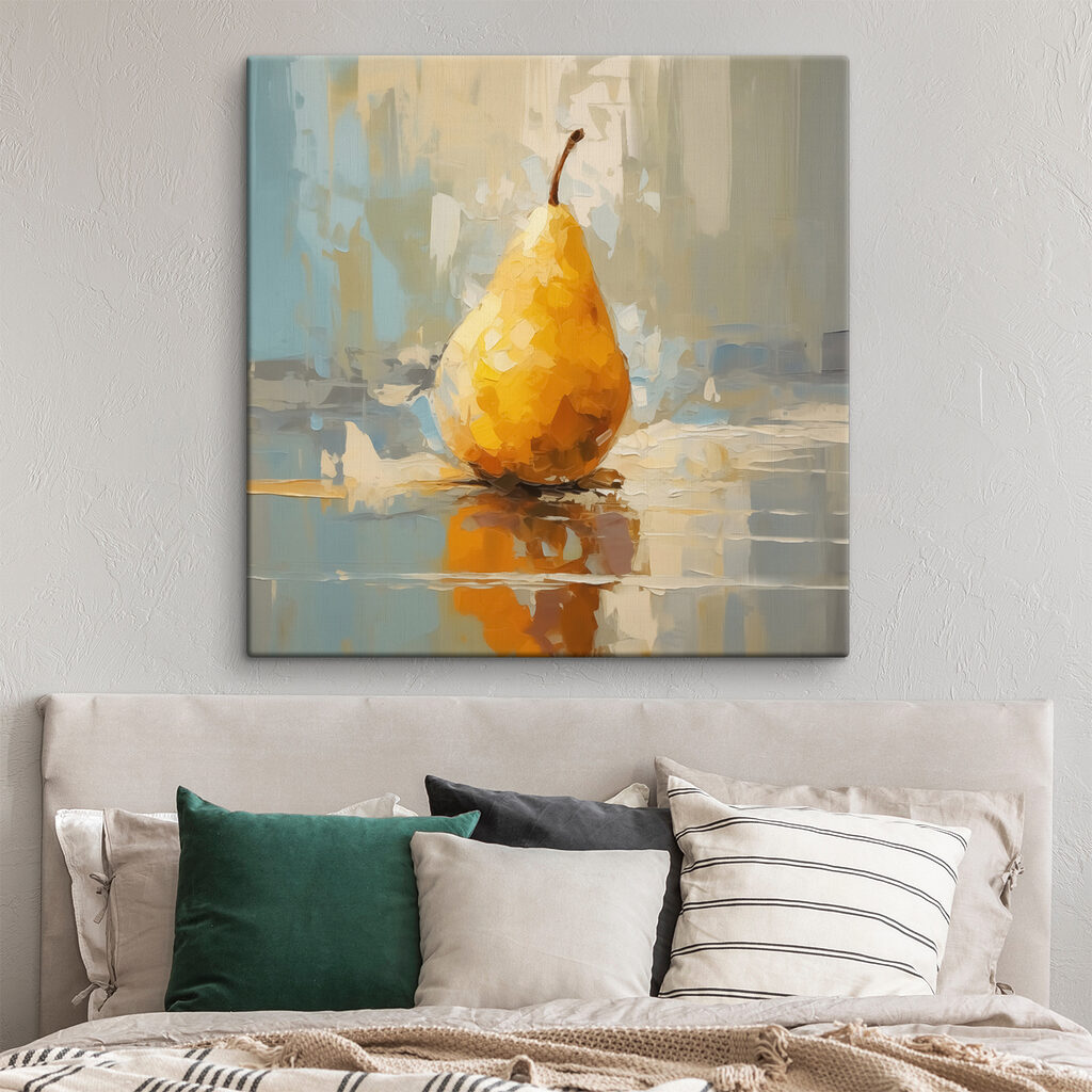 Gele peer met weerspiegeling — interieur 2