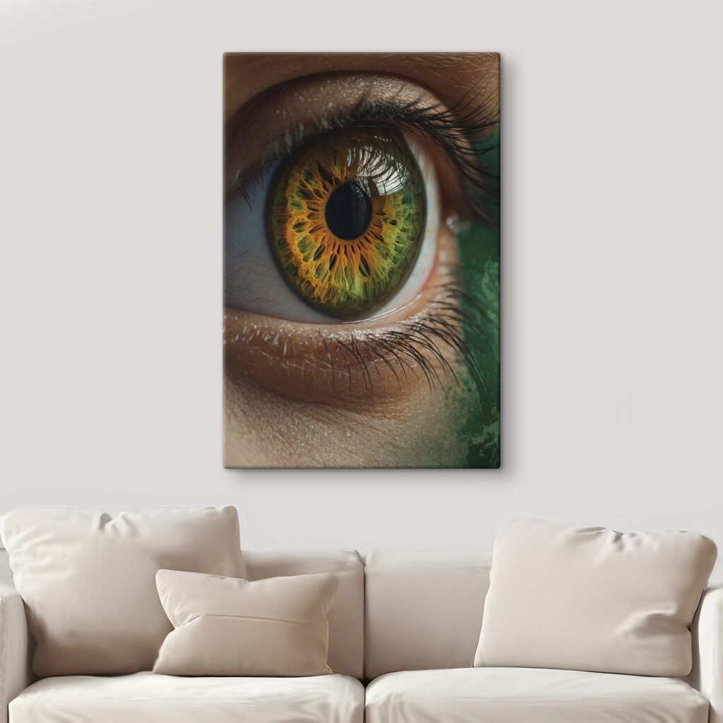 Een iris in goudgroen — interieur 3