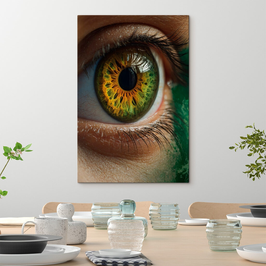 Een iris in goudgroen — interieur 4