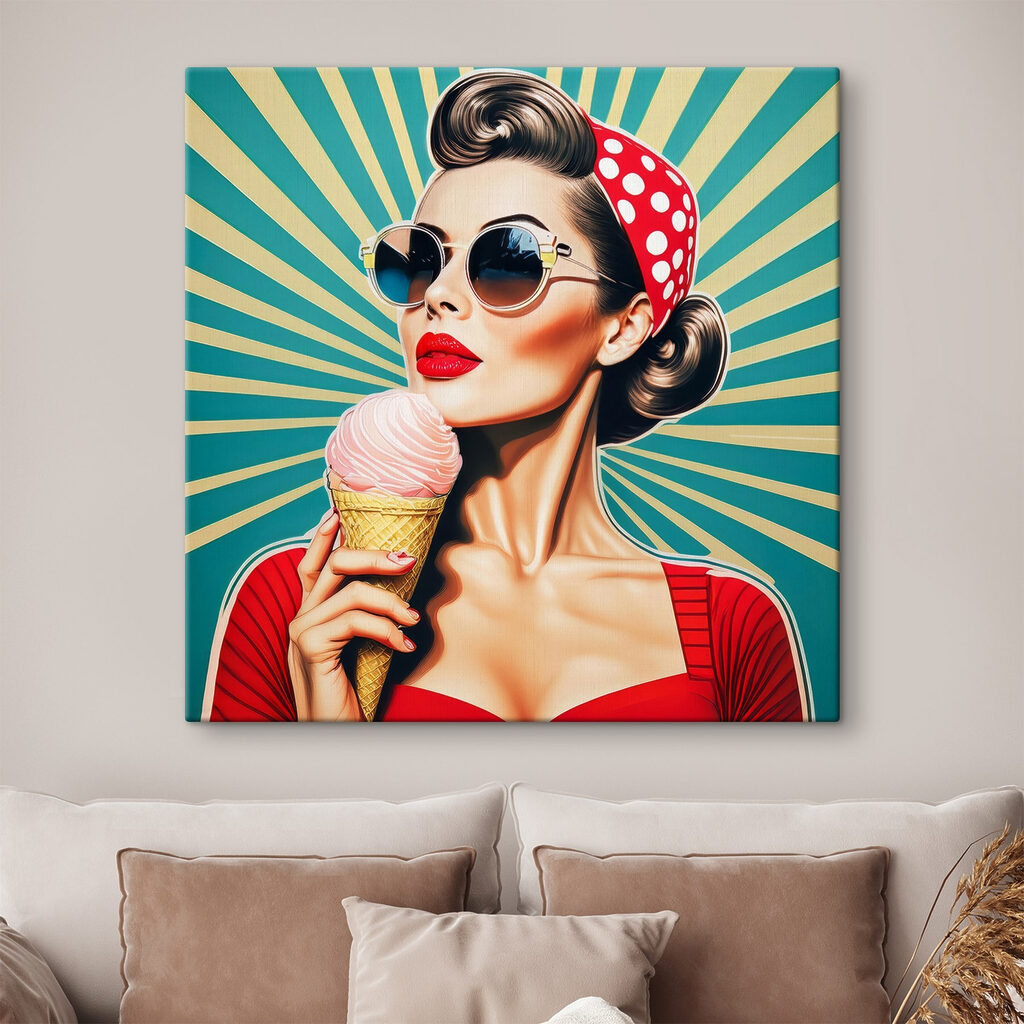 Retroportret met een ijsje — interieur 3
