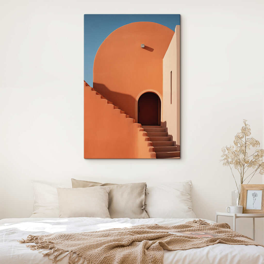 Een trap langs terracotta — interieur 2