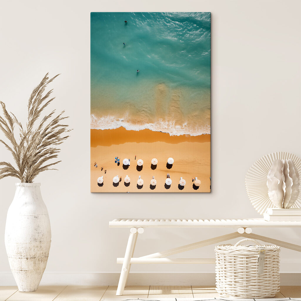 Strandparasols van bovenaf — interieur 2
