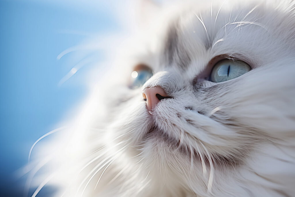 Een kattenblik in winterwit — volledig ontwerp
