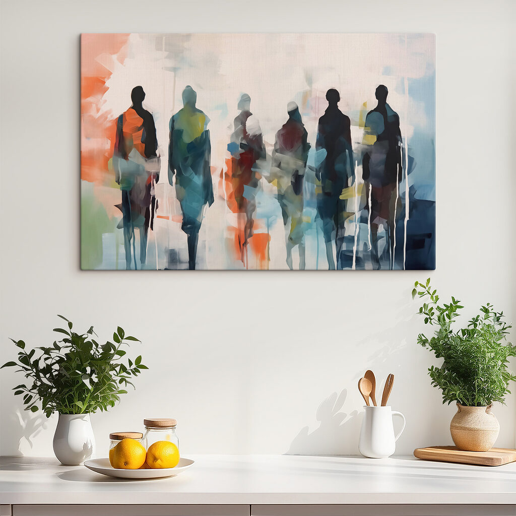 Gestalten in lichte kleuren — interieur 1