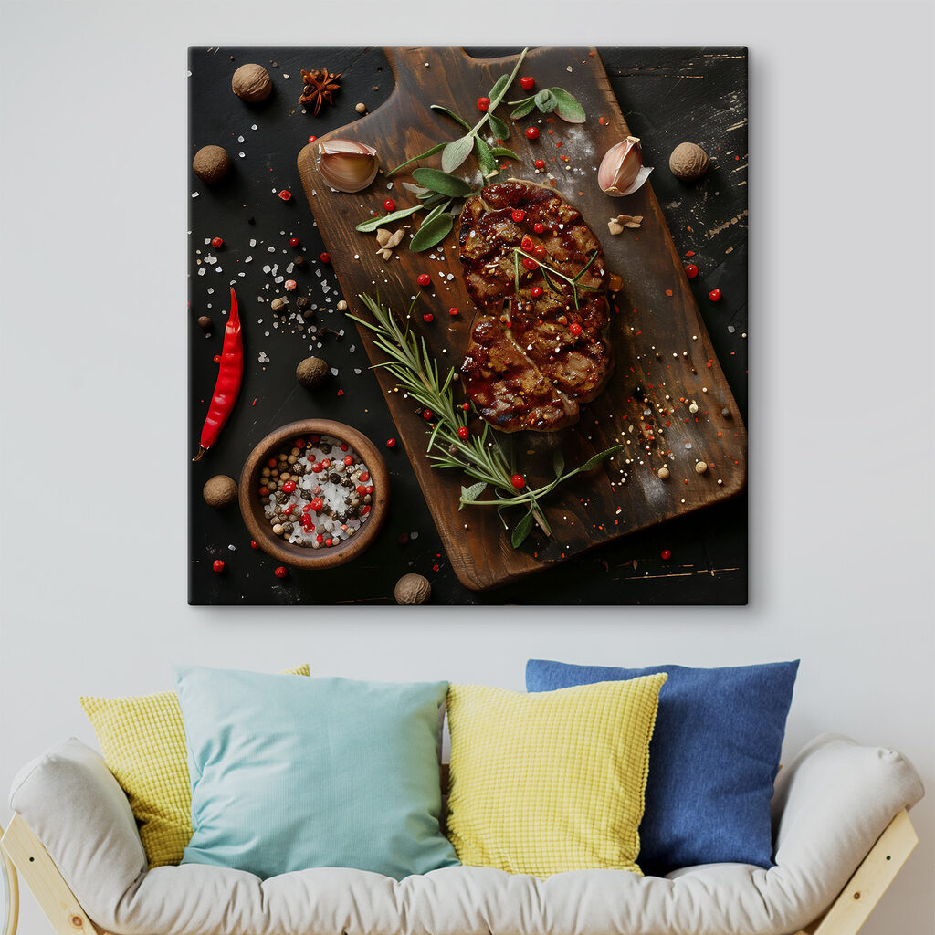 Steak tussen kruiden — interieur 1