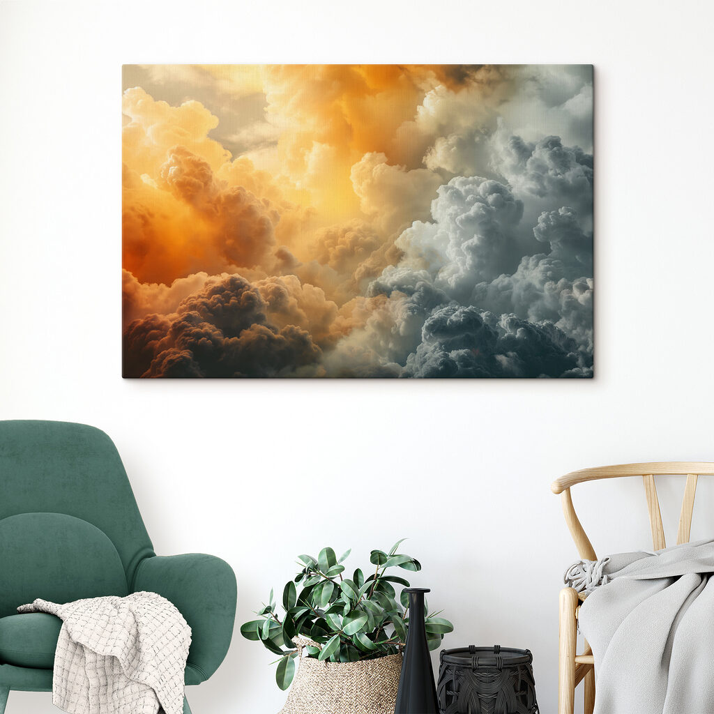 Zonlicht breekt door wolken — interieur 1