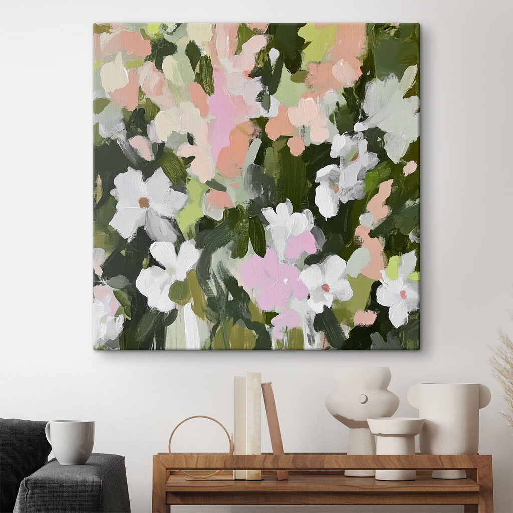 Witte bloemen tussen bladgroen — interieur 2