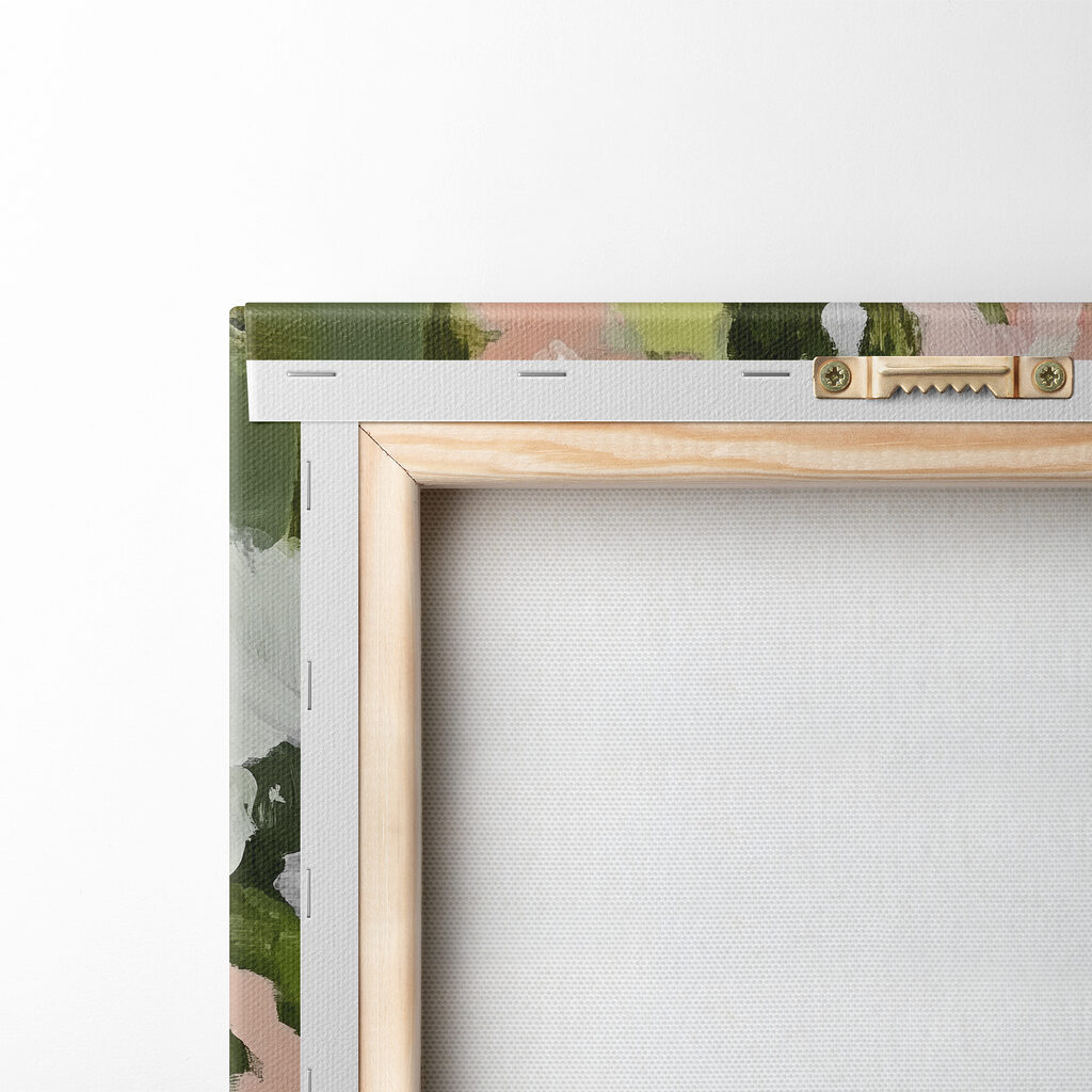 Witte bloemen tussen bladgroen — achterkant