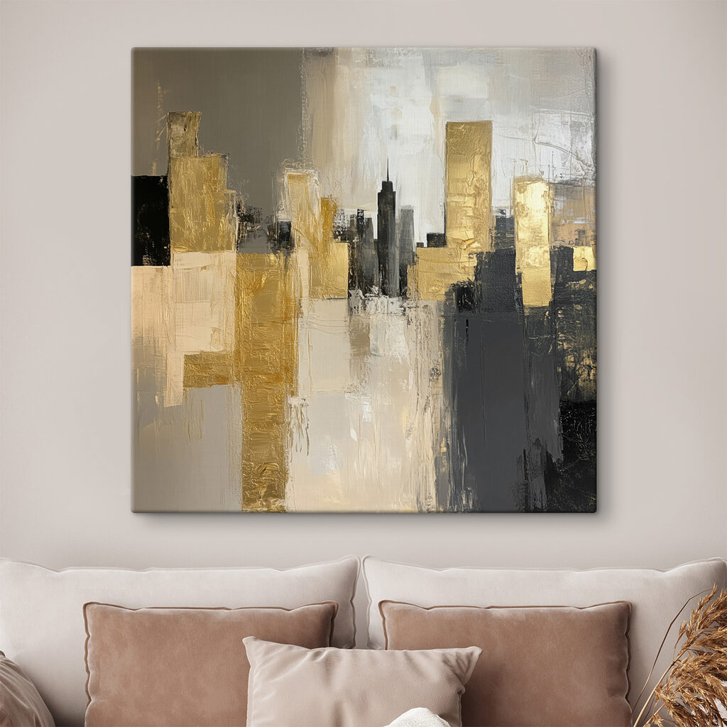Een skyline in goudgrijs — interieur 3
