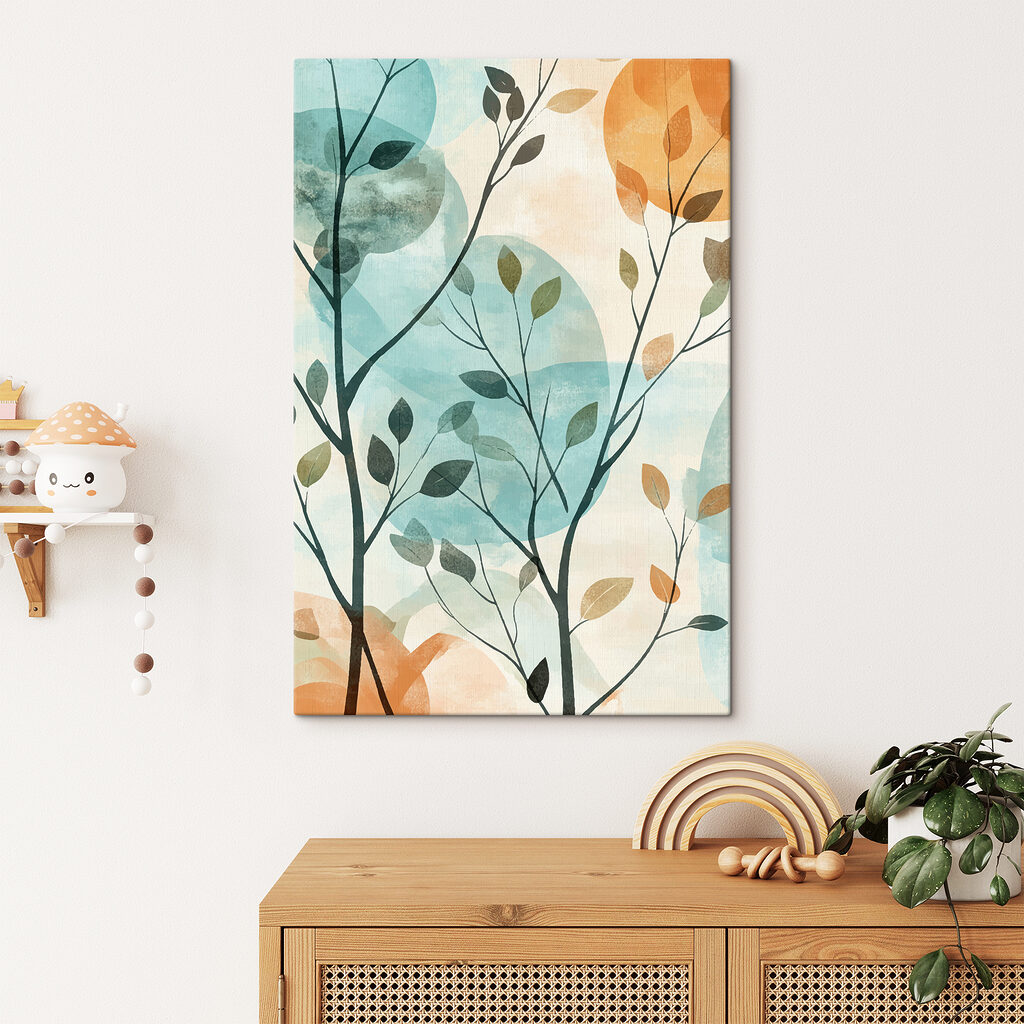 Bladtakken voor pastelcirkels — interieur 1